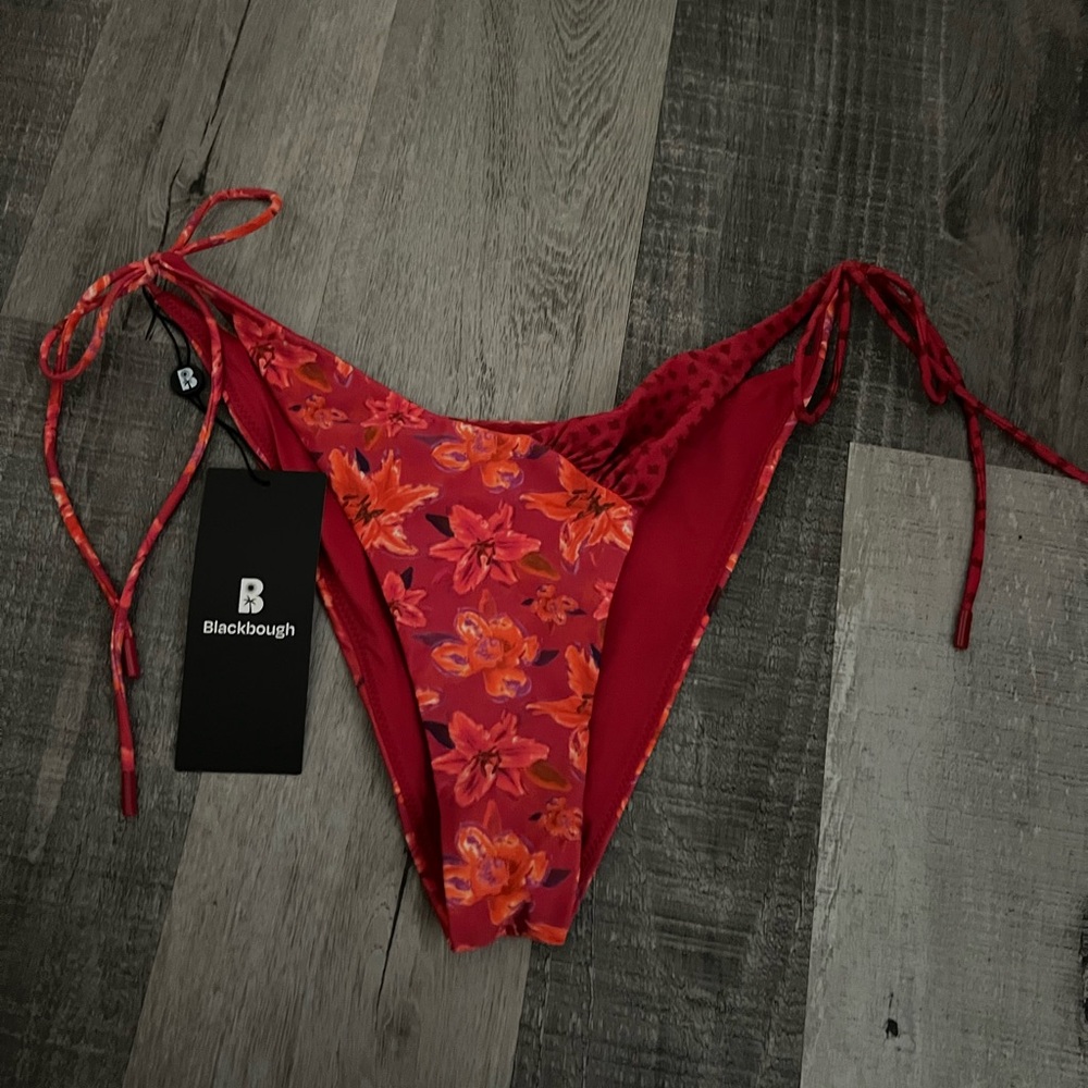 Blackbough Red Floral Bikini Bottom